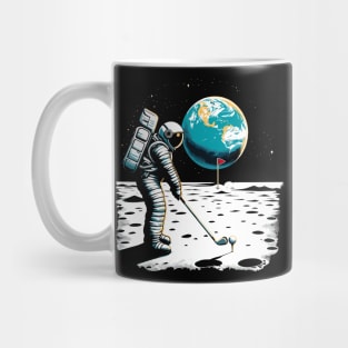 Golf Novelty Funny Astronaut Golfing Funny Golf Mug